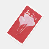Roze Harten Servet (Hoek)