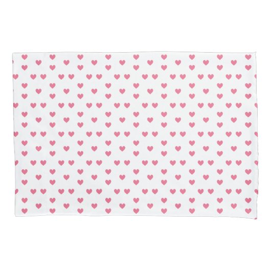 Roze harten Sierlijk Minimalistisch Modern Patroon Kussensloop (Voorkant)