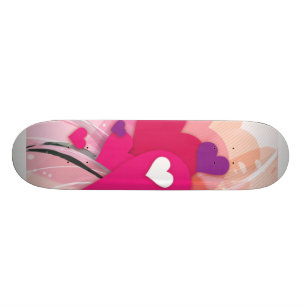 Roze Harten Skateboard