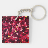 Roze harten sleutelhanger (Achterkant)