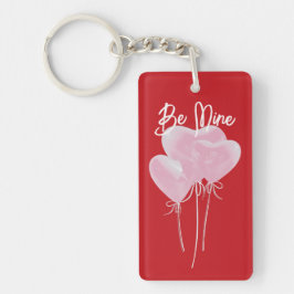 Roze harten sleutelhanger