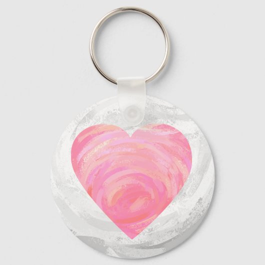 Roze harten sleutelhanger (Voorkant)