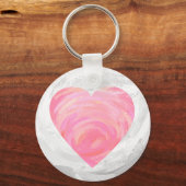 Roze harten sleutelhanger (Voorkant)