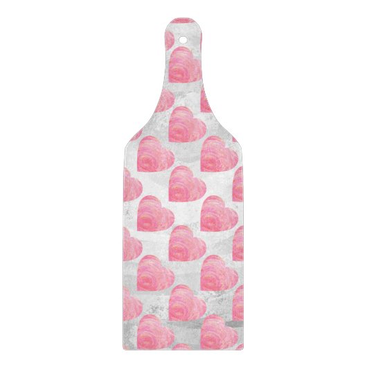 Roze harten snijplank (Voorkant)