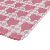 Roze harten snijplank (Hoek)