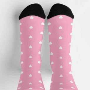 Roze harten sokken