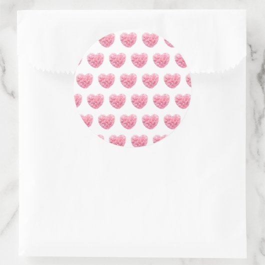 Roze harten Stickers (Tas)