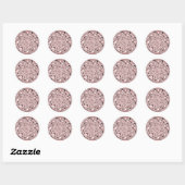 Roze harten Stickers (Vel)