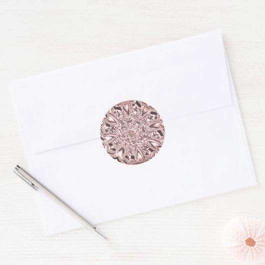 Roze harten Stickers (Envelop)