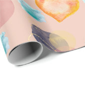 Roze Harten Stijl Cadeaupapier (Rol Hoek)