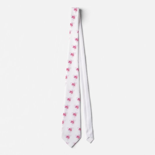 Roze harten stropdas (Voorkant)