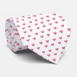 Roze harten stropdas