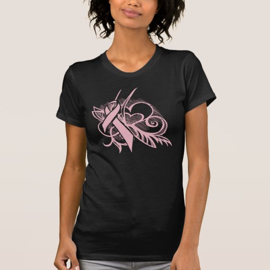 Roze harten t-shirt (Voorkant)