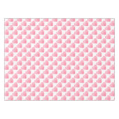 Roze harten tafelkleed (Voorkant (Horizontaal))