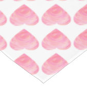 Roze harten tafelkleed (Gekanteld)