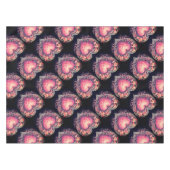 Roze harten tafelkleed (Voorkant (Horizontaal))