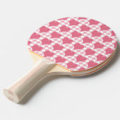 Roze harten tafeltennisbatje (Voorkant Gekanteld)