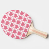 Roze harten tafeltennisbatje (Zijkant)
