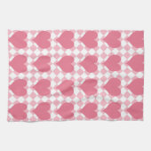 Roze harten theedoek (Horizontaal)