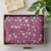 Roze harten tissuepapier (Geschenk)