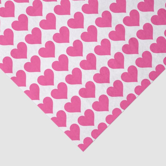 Roze harten tissuepapier (Detail)