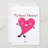 roze harten | VALENTIJNSDAG Feestdagenkaart (Achterkant)