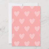 Roze harten Valentijnsdag Fotokaart (Achterkant)