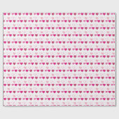 Roze harten Valentijnsdag Gift Wrap Cadeaupapier (Vlak)
