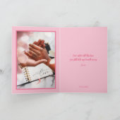 Roze harten Valentijnsdag kaart. Feestdagen Kaart (Binnen)