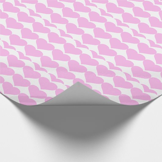 Roze harten van de liefde_ cadeaupapier (Hoek)