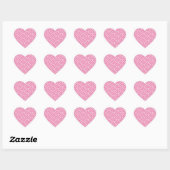 Roze Harten van Hartsticker  Hart Sticker (Vel)