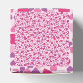 Roze Harten van Liefde voor Valentijnsdag Bedankdoosjes (Bovenkant)