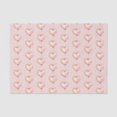 Roze Harten Verjaardag Tissuepapier (Voorkant)