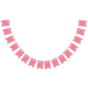 Roze harten vlaggetjes