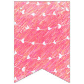 Roze harten vlaggetjes (Tweede vlag)