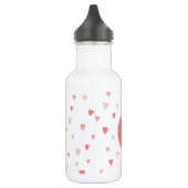 Roze harten waterfles  (Links)