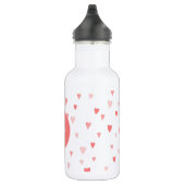 Roze harten waterfles  (Rechts)