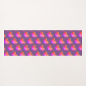 Roze harten waterverf kunst Liefde Yoga Mat (Achterkant (horizontaal))