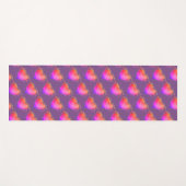 Roze harten waterverf kunst Liefde Yoga Mat (Voorkant (horizontaal))