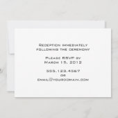 Roze Harten Wervelende Trouw Uitnodiging (Achterkant)