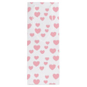 Roze harten wijn cadeautas (Achterkant)