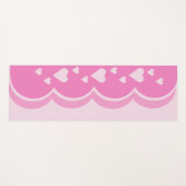 Roze harten yogamat (Voorkant (horizontaal))