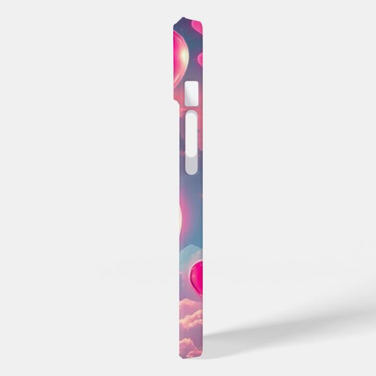 Roze Harten Zweven Gouden Skies Case-Mate iPhone Case (Achterkant / Links)