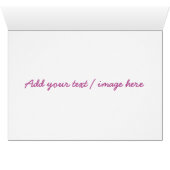 Roze hartenkaart, pas aan (Binnen Horizontaal (Onder))