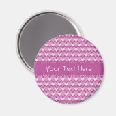Roze hartenmagneet, pas aan magneet (Voorkant / Achterkant)