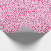 Roze hartenpakpapier cadeaupapier (Hoek)