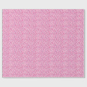Roze hartenpakpapier cadeaupapier (Vlak)