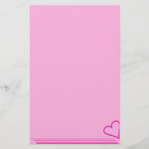 Roze hartenpapier briefpapier
