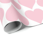 Roze hartenpatroon, romantisch, liefde cadeaupapier (Rol Hoek)