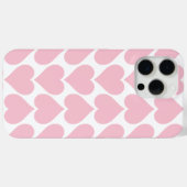 Roze hartenpatroon, romantisch, liefde Case-Mate iPhone case (Achterkant (horizontaal))